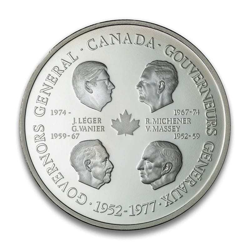 1952-1977 Queen Elizabeth II and Canada Governor Generals Set of 2 Medals