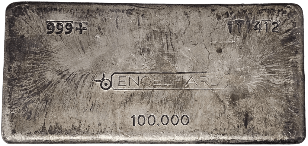 100 oz Engelhard Silver Bar Canada Series 2